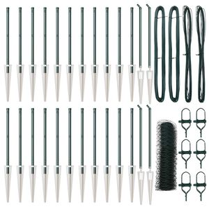 vidaXL Palo della recinzione Verde