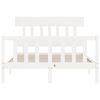 vidaXL Letto senza Materasso Bianco 140x190 cm Legno Massello di Pino