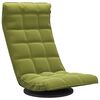 vidaXL Sedia da Pavimento Girevole Verde Chiaro in Velluto