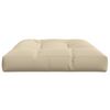 vidaXL Cuscino per Pallet Beige 120x80x12 cm in Tessuto