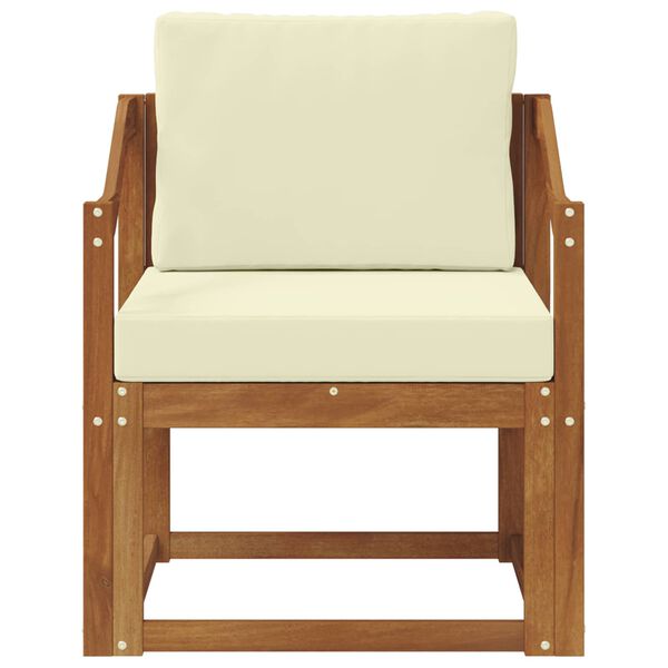 vidaXL Divano da esterno Legno di Acacia Massello e Poliestere