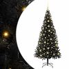 vidaXL Albero di Natale Nero 210 cm PVC