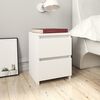 vidaXL Comodini 2 pz Bianco 30x30x40 cm in Legno Ingegnerizzato