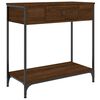 vidaXL Tavolino Consolle Rovere Marrone 75x34,5x75cm Legno Multistrato