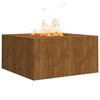 vidaXL Braciere 60x60x30 cm in Acciaio Corten