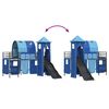 vidaXL Struttura del letto loft per bambini Nero e Blu 99,5 x 190 cm