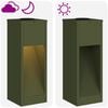 vidaXL Lucina LED Solare da Percorso 2 pcs Verde oliva