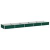 vidaXL Letto rialzato da giardino Verde 400 x 80 x 24 cm