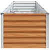 vidaXL Letto rialzato da giardino 390 x 50 x 36 cm Acciaio zincato