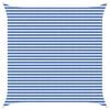 vidaXL Telo Ombra Blu e Bianco 4,5 x 4,5 m HDPE