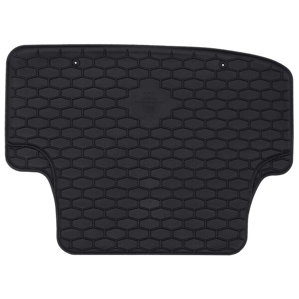 vidaXL Tappetino per Auto 4 pcs Nero Gomma