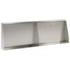 vidaXL Muro di contenimento 2 pz 60 x 12 x 50 cm Acciaio Inox Argento