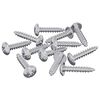 vidaXL Viti in Legno 12 pz Argento M3,5 x 20 mm Acciaio