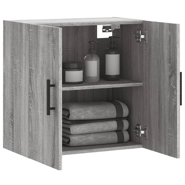 vidaXL Mobile Pensile Grigio Sonoma 60x31x60 cm in Legno Multistrato