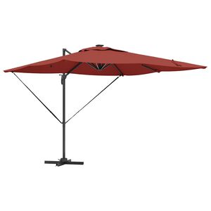 vidaXL Ombrellone Terracotta 286 x 284 x 270 cm Alluminio e Poliestere