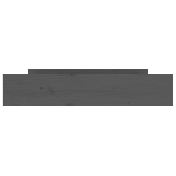 vidaXL Cassetti per Letto 2 pz in Legno Massello di Pino Grigio