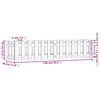 vidaXL Fioriera Giardino a Recinzione Bianca 150x30x30cm Massello Pino