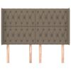 vidaXL Testiera ad Orecchio Tortora 147x16x118/128 cm in Tessuto