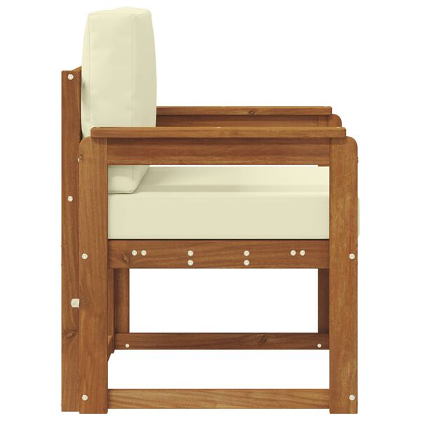 vidaXL Divano da esterno Legno di Acacia Massello e Poliestere