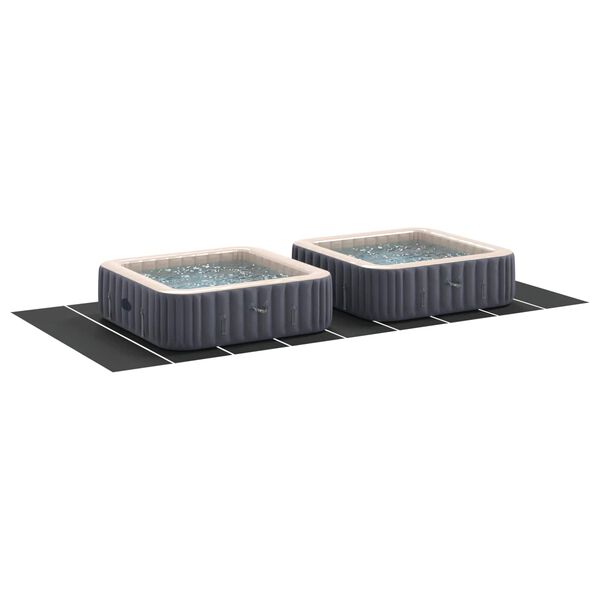 vidaXL Telo per Fondo Piscina Regolabile Nero 999 x 500 x 0,1 cm