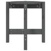 vidaXL Tavolino da Salotto Grigio &Oslash; 42,5x45 cm Legno Massello di Pino