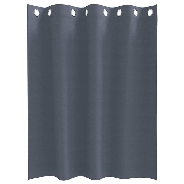 vidaXL Tende Blackout con Anelli 2 pcs Antracite 140 x 140 cm