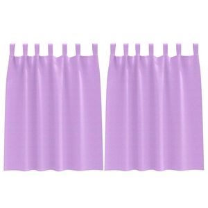 vidaXL Tende Blackout con Anelli 2 pcs Viola 140 x 140 cm Poliestere