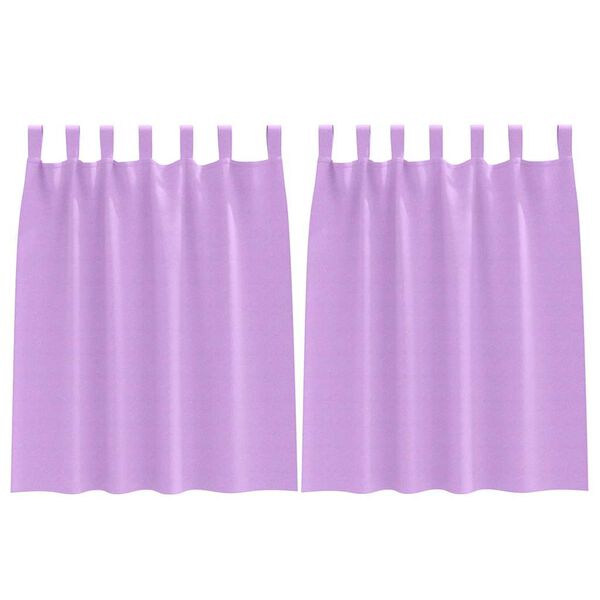 vidaXL Tende Blackout con Anelli 2 pcs Viola 140 x 140 cm Poliestere
