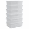 vidaXL Contenitori in Plastica 6 pz 25 L Impilabili
