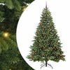 vidaXL Albero di Natale artificiale con 300 LED Verde 210 cm PE e PVC