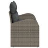 vidaXL Divano da giardino Grigio 124 x 62 x 69cm polyrattan
