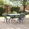 vidaXL Set da Pranzo per Giardino 5 pcs Verde Alluminio