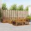 vidaXL Set di divani da esterno 9 pcs Naturale