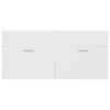 vidaXL Mobile Lavabo Bianco 100x38,5x46 cm in Legno Multistrato