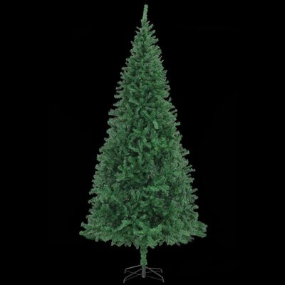 vidaXL Albero di Natale Preilluminato con Palline e LED Verde 300 cm