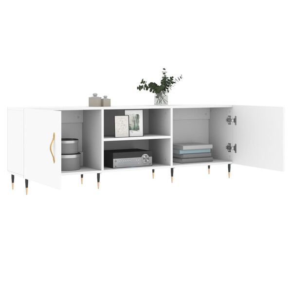vidaXL Mobile Porta TV Bianco 150x30x50 cm in Legno Multistrato