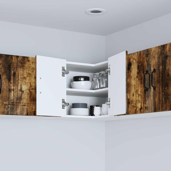 vidaXL Mobile da cucina Rovere fum&eacute; 57 x 57 x 40 cm Legno multistrato