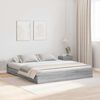 vidaXL Struttura letto con contenitore Grigio Sonoma 200 x 200 cm