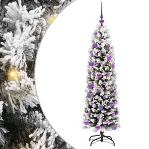 vidaXL Albero di Natale artificiale con 150 LED Verde 150 cm