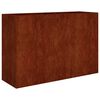 vidaXL Fioriera Rialzata da Giardino 120x40x80 cm in Acciaio Corten