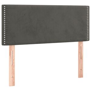 vidaXL Testiera Grigio Scuro 80x5x78/88 cm in Velluto