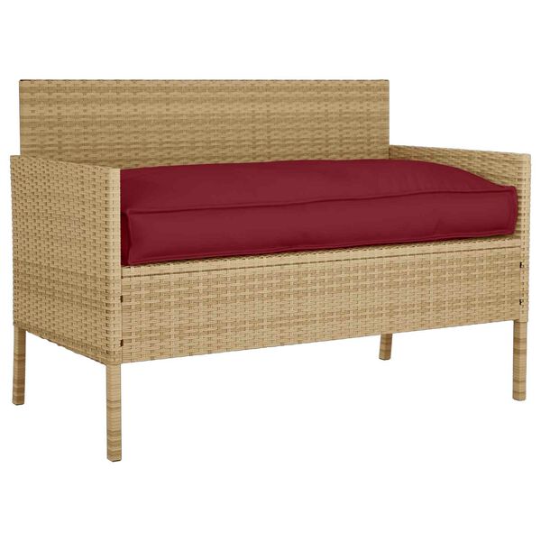 vidaXL Cuscino Rosso Vino 80 x 80 x 52 cm Tessuto Oxford