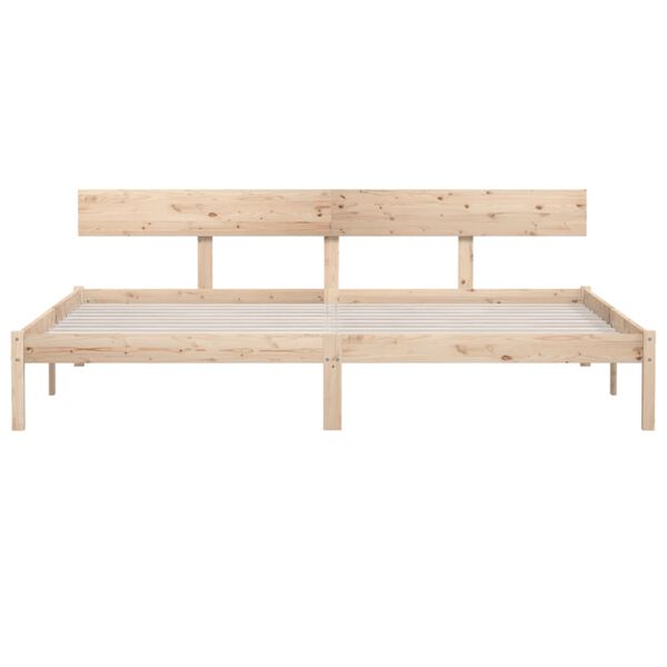 vidaXL Giroletto in Legno Massello 180x200 cm Super King