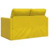 vidaXL Divano Letto da Terra 2 in 1 Giallo Scuro 122x204x55 cm Velluto