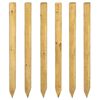 vidaXL Pali per Recinzione 6 pz Marrone 150 cm Legno Massello di Pino