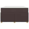 vidaXL Struttura del letto Marrone Scuro 120 x 200 cm Tessuto