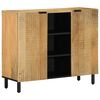 vidaXL Credenza Marrone 90x33x75 cm in Legno Massello di Mango