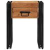 vidaXL Tavolino con cassetto 40 x 40 x 50 cm Legno di Acacia Massello