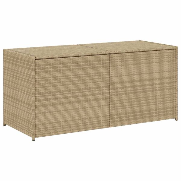 vidaXL Contenitore da Giardino Beige Misto 283L in Polyrattan