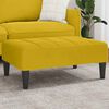 vidaXL Poggiapiedi Giallo 77x55x31 cm in Velluto